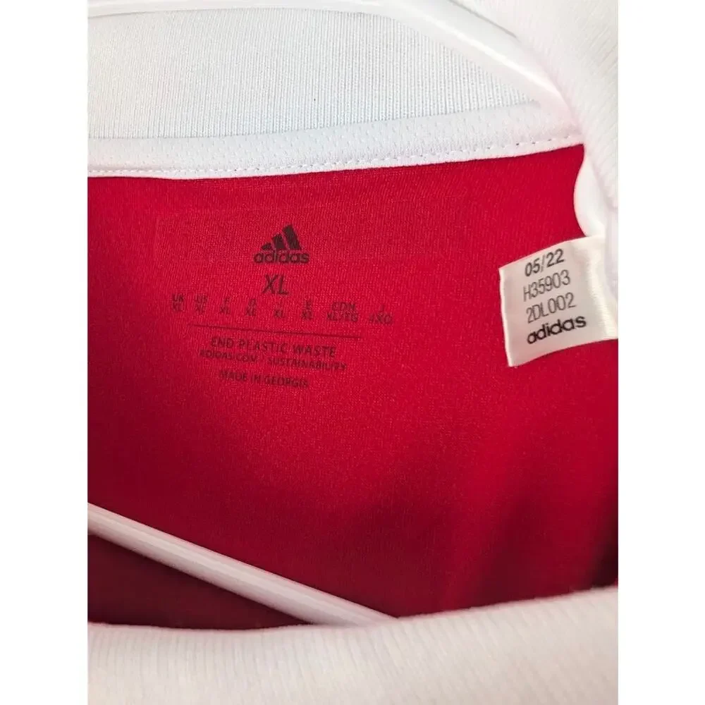 Arsenal 2022-23 Home Bukayo Saka Jersey Men's XL Authentic Adidas UCL Patched
